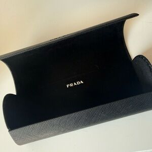 Prada Textured Black Leather Accessory